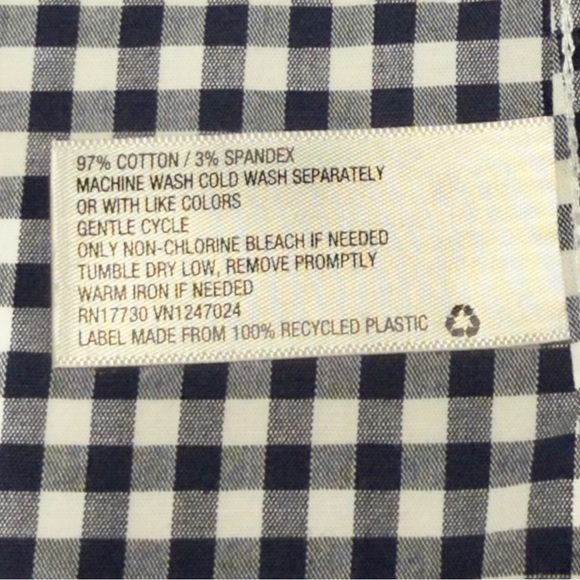 Goodfellow Black White Gingham Checked Casual Button Down XXL Shirt Excellent - Picture 12 of 12